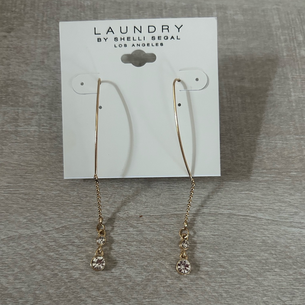 Laundry By Shelli Segal Long Hook Tassel Earrings 25$